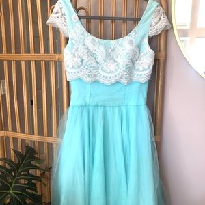 ModCloth formal dress with white lace detail ✨